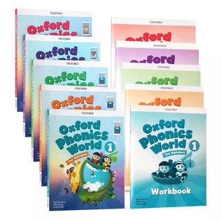 Oxford Phonics World 1-5 (1 ชุด มี 10 เล่ม) หนังสือ พร้อมแบบฝึกหัด 5 level