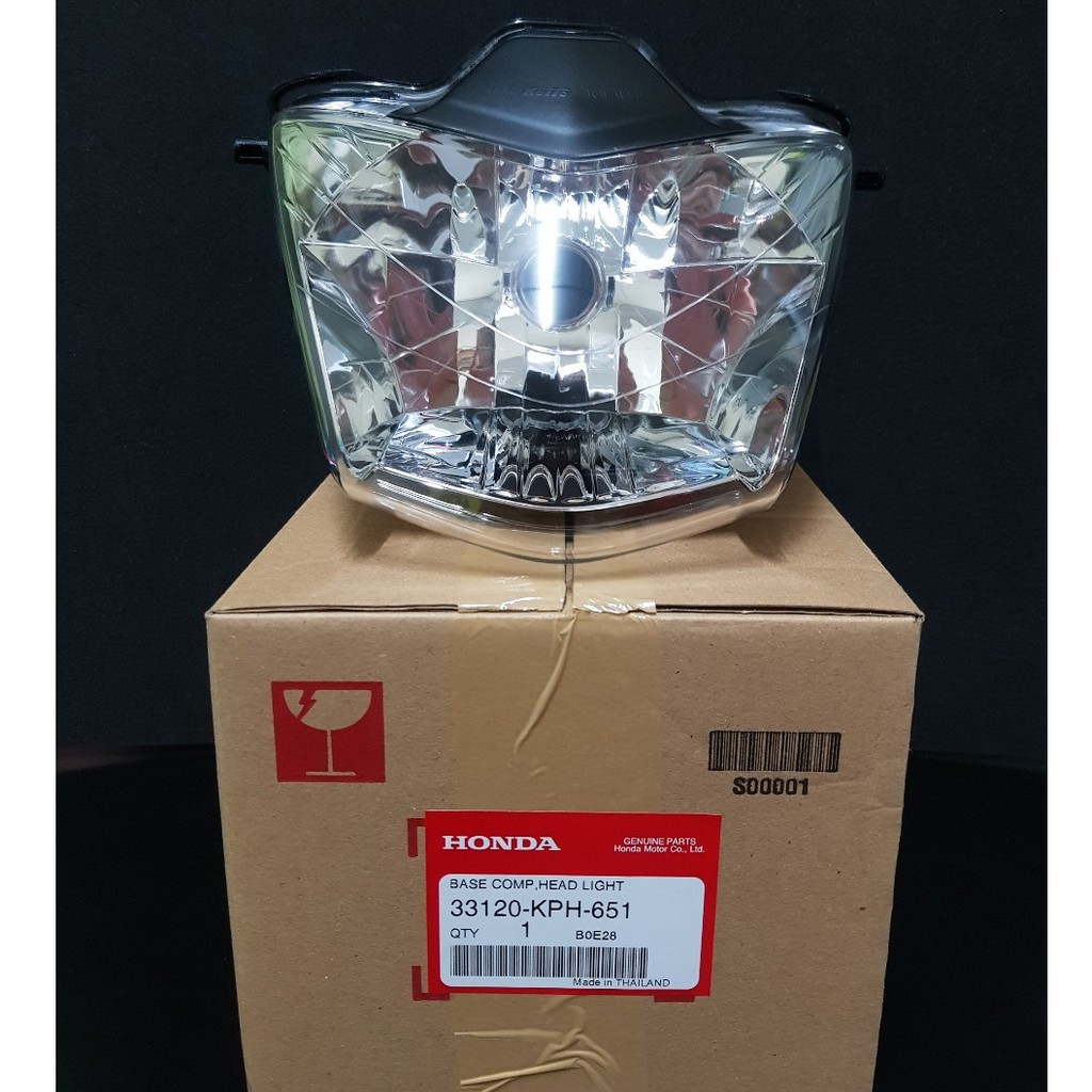 ไฟหน้า WAVE 125 R โคมใส หน้าแหลม W125R แท้ HONDA HEADLIGHT  70