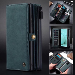 เคสโทรศัพท์มือถือหนัง ฝาพับ พร้อมช่องใส่บัตร สําหรับ Samsung Galaxy Note 20 Ultra Note20 Note10 Plus Pro Note10