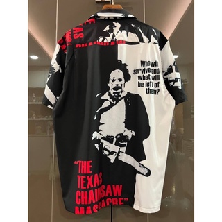 WACKO MARIA X THE TEXAS CHAINSAW MASSACRE "WHO WILL SURVIVE AND WHAT WILL BE LEFT OF THEM?" SHORTSLEEVE HAWAIIAN SHIRT