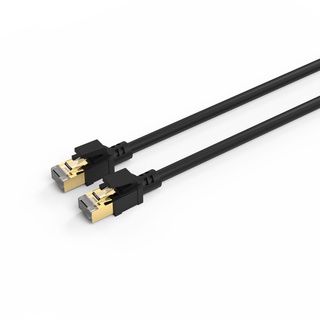 สายแลน FEELTEK FLEXIBLE CAT8 ETHERNET CABLE 3M 5M (BLACK) Anti-oxidation gold-plated