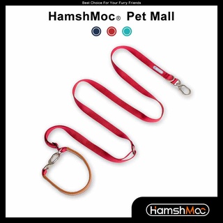 HamshMoc 5 In 1 สายจูงสุนัข อเนกประสงค์ ปรับได้ แฮนด์ฟรี สําหรับฝึกสัตว์เลี้ยง สุนัข 2 ตัว