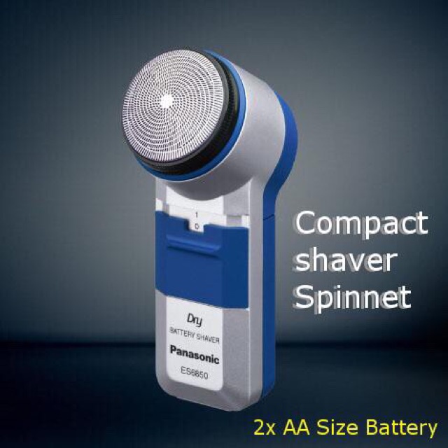 Panasonic เครื่องโกนหนวด เครื่องโกนขน ที่โกนหนวด ที่โกนขน ใช้แบตเตอร์รี่ รุ่น ES-6850-SPL พร้อมถ่าน 