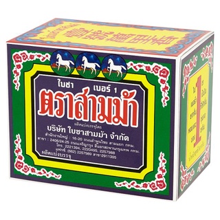 ✨นาทีทอง✨ สามม้า ใบชา เบอร์ 1 80กรัม Three Horses No.1 Tea Leaves 80g