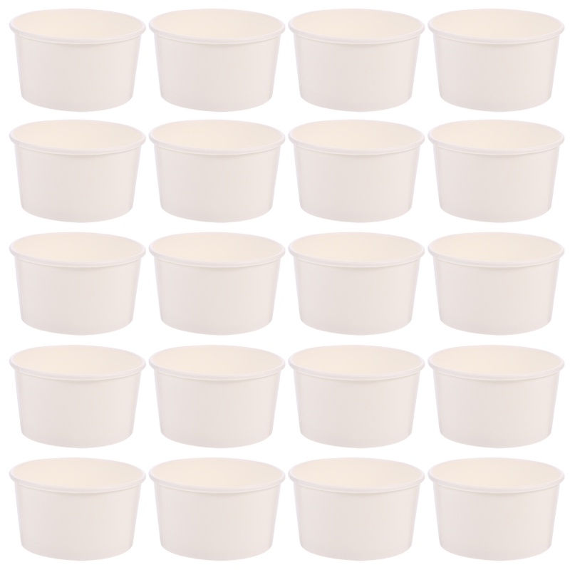 Paper Cups Ice Cream Bowl Snack Bowls Disposable Dessert Treat ...