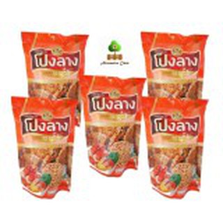 ข้าวแต๋น โปงลาง รสต้มยำ 60 กรัม 5 ถุง EATZY Thai Rice Snack Tomyum Flavour 60 grams 5 sachets #242