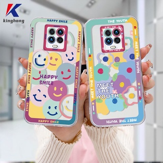 เคสนิ่ม ใหม่ Xiaomi Redmi 9C NFC 9A 9i 9T 9AT 9 PRO Power 9ACTIV 10X POCO C3 C31 M2 PRO Redmi Note 9 8 10 10S 9 10 PRO MAX 9S 11  Xiaomi Redmi POCO X3 NFC X3 PRO 10 Prime TPU ใส กันกระแทก ลายดอกไม้หน้ายิ้ม เคสโทรศัพท์มือถือแบบนิ่ม