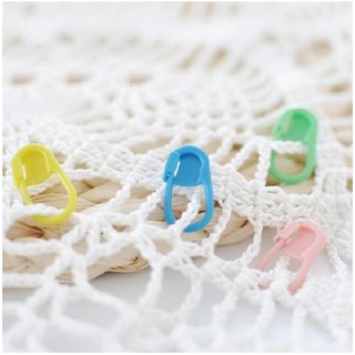 20pcs candy color plastic small buckle diy auxiliary tool wool knitting tool