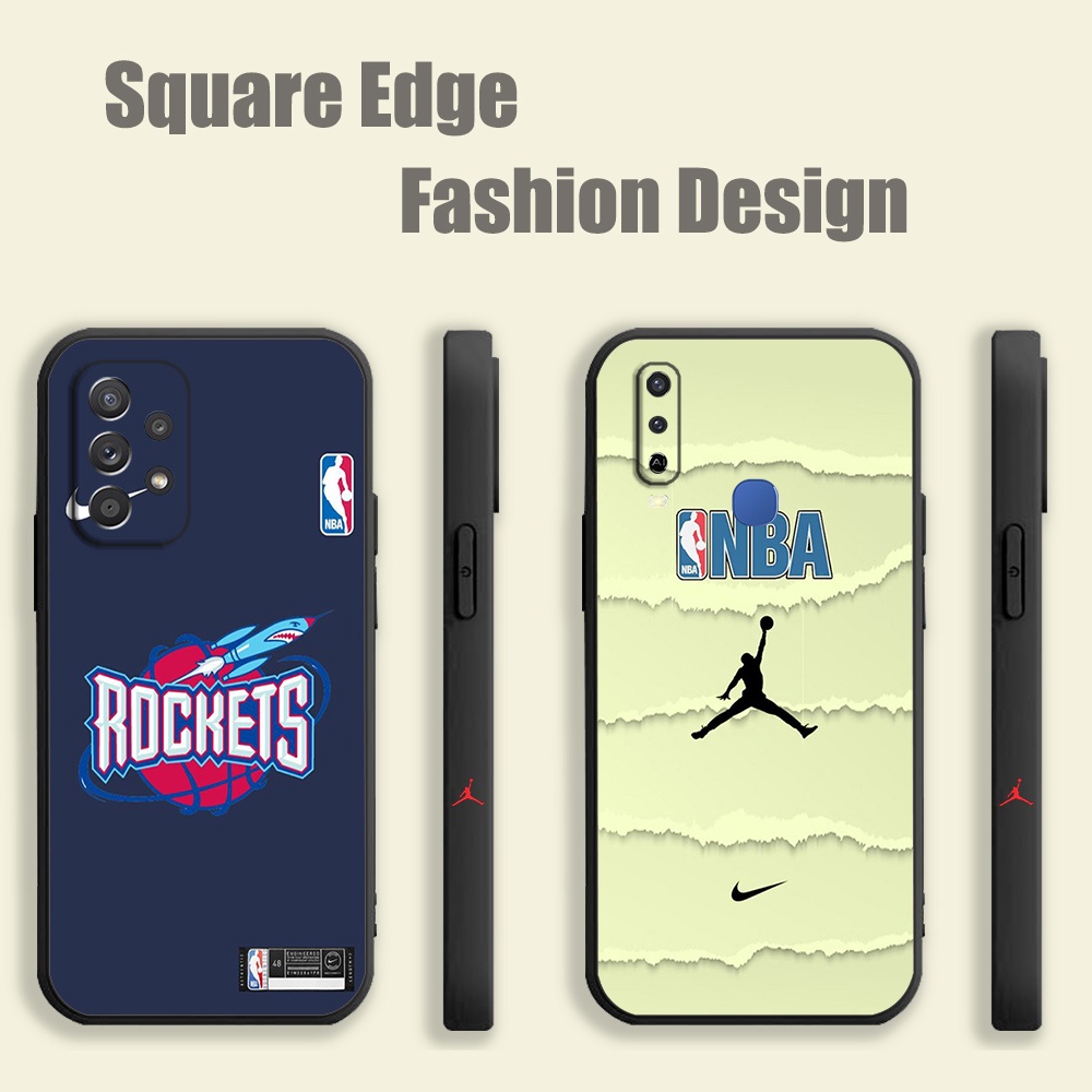 Nba โลโก้ออกแบบ WLX04 สําหรับ Tecno Spark Go 4 Air KC6 CE7 8C 7 7C Go Pop 5 Lte เคสโทรศัพท์ขอบสี่เหล