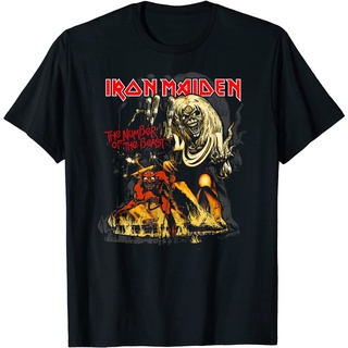 เสื้อยืด พิมพ์ลายกราฟฟิค Iron Maiden Number of the Beast สําหรับผู้หญิง