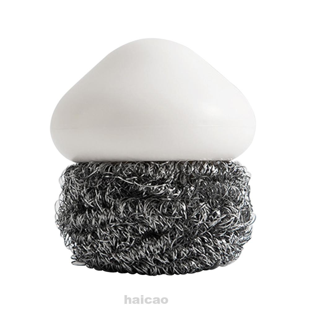 With Handle Cleaning Tool Household Stainless Steel Multi Purpose Dish Pan Scouring Pad haicao