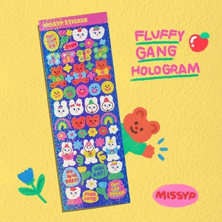 STICKER HOLOGRAM FLUFFY GANG