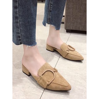 รองเท้าแตะ ทรงสวมแต่งอะไหล่เรียบหรู ดูแล้วชิค Size 35-40