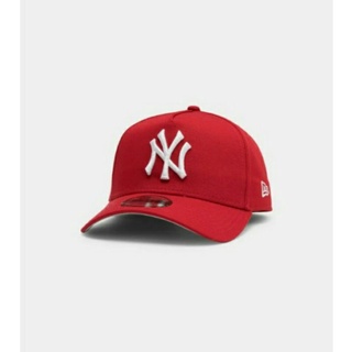 Topi NY - New York Yankees - MLB - 9FORTY New Era Cap - Premium Quality - Unisex - Cotton Twill - Trucker Hat - Red Orange Blue Maroon - Baseball Cap - หมวกเบสบอล - Snapback - Topi Jaring Distro - นําเข้า - นําเข้า -