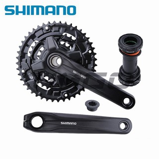 Shimano FC-MT210 ชุดข้อเหวี่ยงจักรยานเสือภูเขา 3×9 ความเร็ว 44-32-22T 40-30-22T BB-MT501