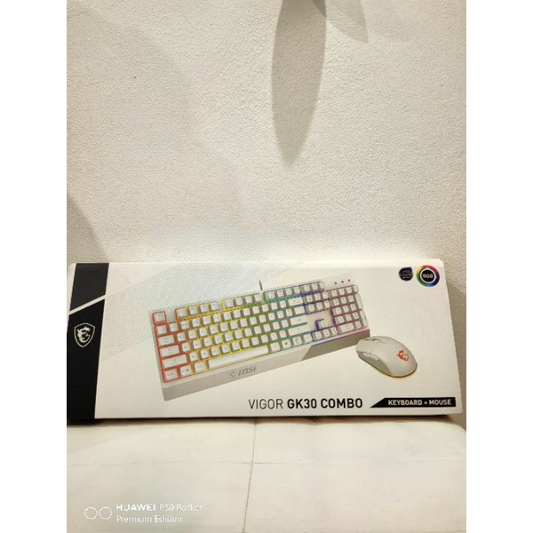 พร้อมส่ง Keyboard+Mouse VIGOR GK30 COMBO WHITE TH Layoutแป้นไทย