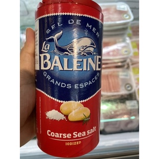 เกลือบริโภคเสริมไอโอดีน ตรา ลา บาเลน 500g. Coarse lodised Sea Salt ( La Baleine Brand )