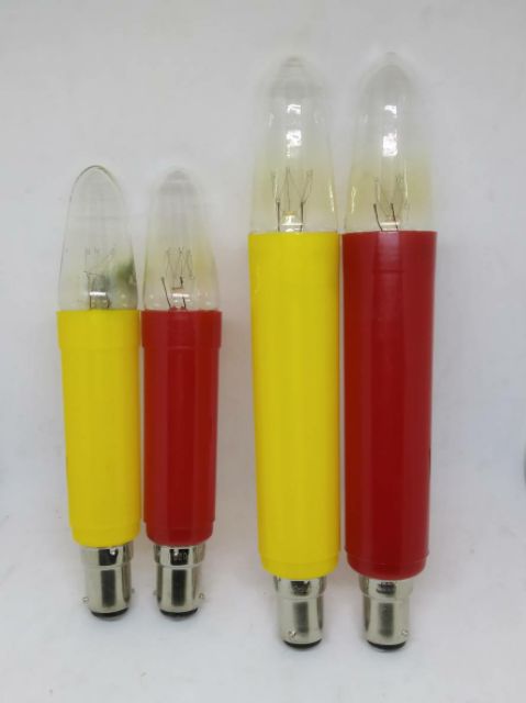 เทียน หลอดเทียน หลอดเทียนไฟฟ้า เทียนไฟฟ้า 1 คู่ (2 หลอด)