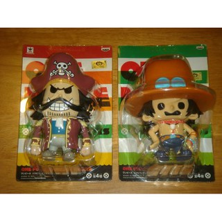 Panson Works One Piece Gold D. Roger and Potogus D. Ace โรเจอร์ และ เอส ของใหม่ หายากมาก Banpresto