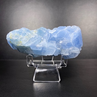 หินบลูแคลไซต์ ก้อนดิบธรรมชาติ (Blue Calcite Specimen) Free Strand SP#8