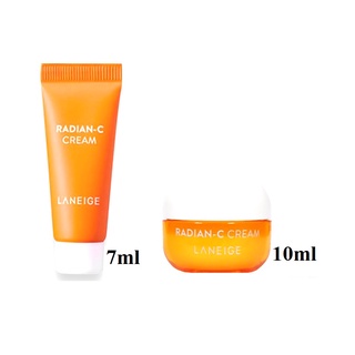 ของแท้/พร้อมส่ง Laneige Radian-C Cream (สีส้ม) ลาเนส เรเดียน ลาเนจ วิตซีเข้มข้น 8.5% ขนาดทดลอง