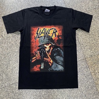 เสื้อวงร็อค Slayer ทหาร เสื้อวง เสื้อยืด สเลเยอร์ เสื้อวินเทจ SY