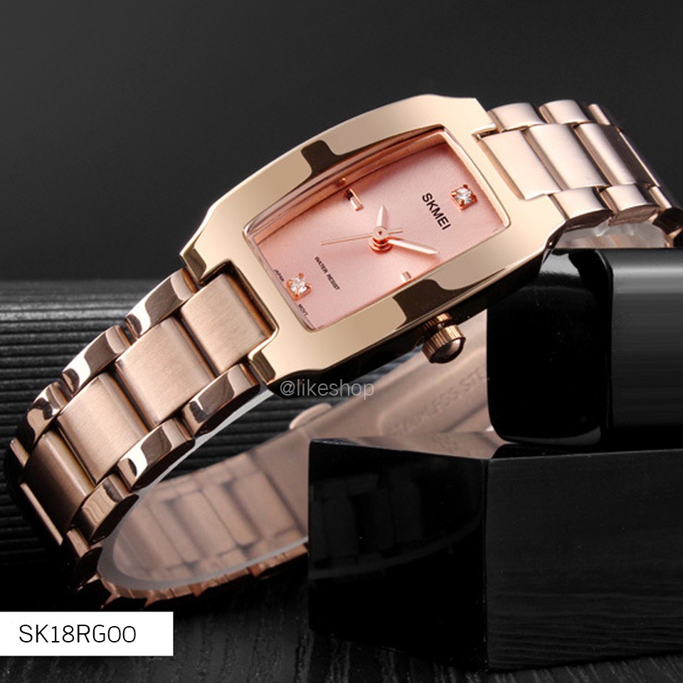 iwatch นาฬิกาข้อมือผู้หญิง พร้อมส่ง นาฬิกาข้อมือแบรนด์แท้ SKMEI ของแท้ 100% มีรับประกัน นาฬิกาผู้หญิง รุ่น SK18 พร้อมส่ง
