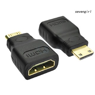 【SG】อะแดปเตอร์เชื่อมต่อ 1080p HDTV Mini HDMI Male Type C to HDMI Female Type A 1 ชิ้น