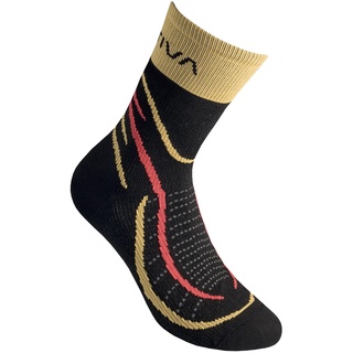 LA SPORTIVA SKY SOCKS BLACK/YELLOW - ถุงเท้าวิ่ง