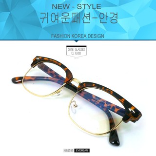 Fashion  K-1272 สีน้ำตาลลายกละตัดทอง (กรองแสงคอม กรองแสงมือถือ)