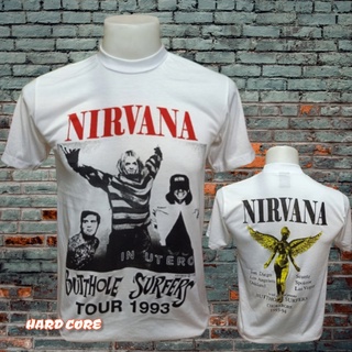 เสื้อยืดแฟชั่น เสื้อวง NIRVANA วงร็อคในตำนาน คอฟิต ป้ายUSA เสื้อผู้ชาย เสื้อร็อค เสื้อทัวร์ วงดนตรีร็อคต่างประเทศ1