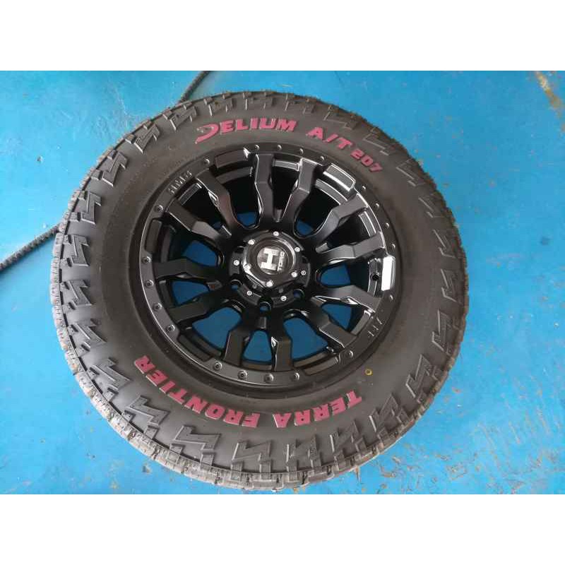 [โค้ดNARK123ลดอีก200.-]ล้อพร้อมยาง 1  วง  HM8 16X8.5 6X139.7 ET0 ยาง 265/70R16 ปี2020