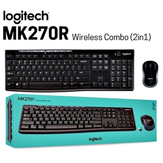 ⚡️คีย์บอร์ดและเมาส์ไร้สาย⚡️ LOGITECH MK270R Wireless Combo Mouse + Keyboard (คีย์ไทย-อังกฤษ) ประกัน 3 ปี