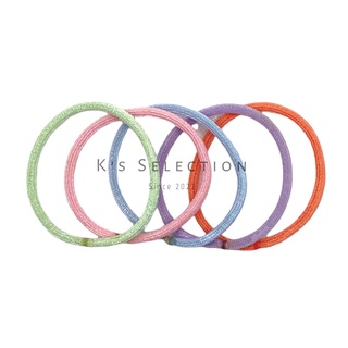 ยางผูกผม ยางรัดผม โบว์ผูกผม Hair elastic 4.0mm thick / 5.0cm diameter