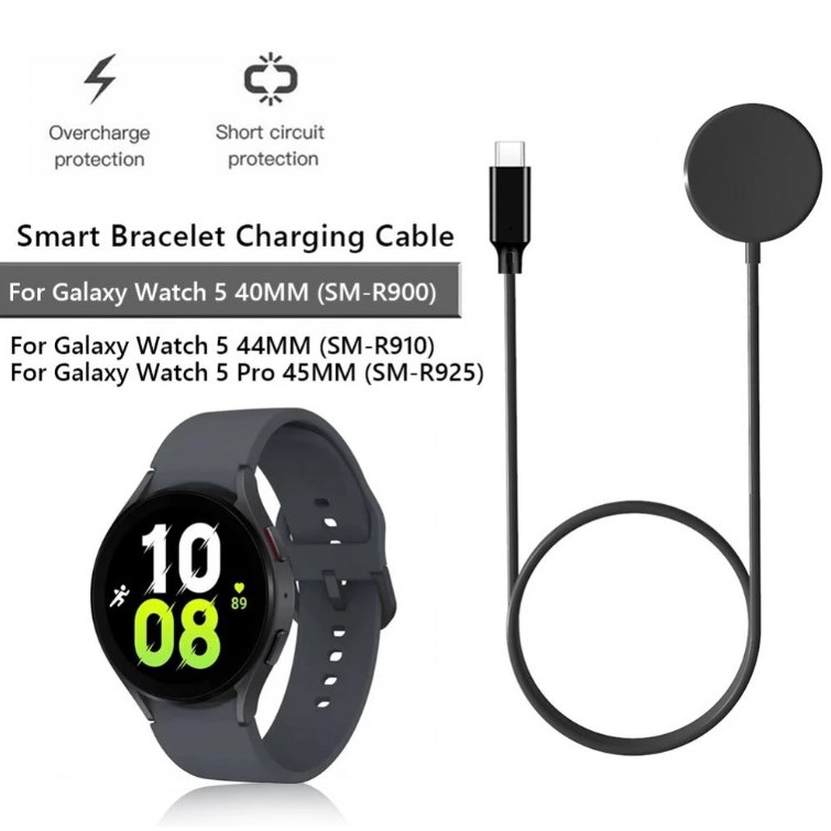 100 ซม.PD 10w Fast สายชาร ์ จสําหรับ Samsung Galaxy Watch 6/5 40 มม.44 มม.Pro 45 มม.แท ่ นชาร ์ จสถานี Type-c Charger Cradle