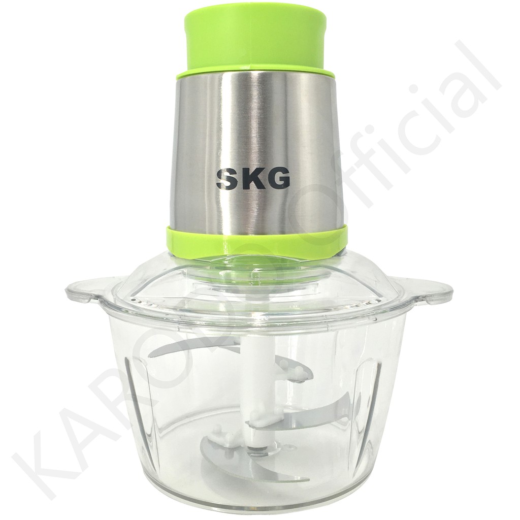 SKG เครื่องบดสับ ผสมอาหาร 1.5 L SK-6616 (ฟรีมีดสแตนเลสอเนกประสงค์ 3 เล่ม) สีเขียว