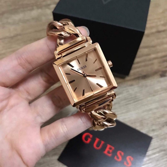 นาฬิกายี่ห้อ GUESSสำหรับผู้หญิงสีโรสโกลสวยมากกกกก
