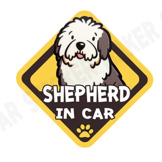 สติกเกอร์ติดรถ สติ๊กเกอร์ติดรถยนต์ สติกเกอร์หมา DGA180  Shepherd Dog