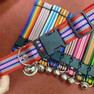 (โค้ดส่งฟรีหน้าร้าน) (คละสีคละลาย)ปลอกคอสุนัข🐶 รุ่นจัมโบ้ กระดิ่งใหญ่ ทำจากเชือกไนล่อน น้ำหนักเบาไม่อุ้มน้ำ ยาว 21 นิ้ว