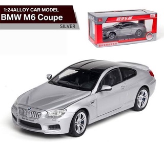 โมเดลเหล็ก 1:24 BMW M6 Coupe มีไฟ มีเสียง [Double Horses]