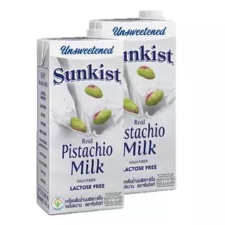 SUNKIST UNSWEETENED PISTACHIO MILK น้ำนมพิสทาชิโอ รสจืด (ตราซันคิสท์) 946 ml. (1ลัง - 12 กล่อง)