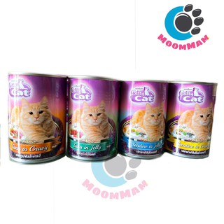 อาหารเปียกแมวแคทตี้แคท(catty cat) แบบกระป๋อง ขนาด400กรัม สำหรับแมวทุกสายพันธ์ุมีหลากหลายรสชาด