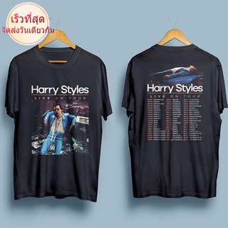 【hot sale】✉Summer Fashion Casual Men T Shirts Harry Styles Tour Simple Graphic Design Shirt Cotton Clothes Fancy Tops Bl