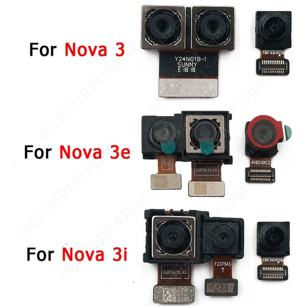 อะไหล่กล้องด้านหน้าด้านหลังสําหรับ Huawei Nova 3 3e 3i