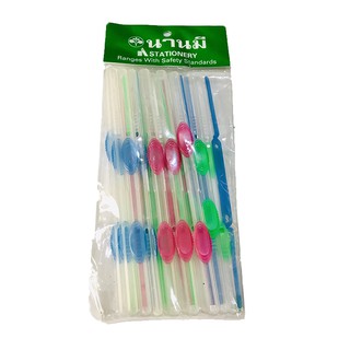 ลิ้นแฟ้มพลาสติก นานมี NM-222/P 12 ชุด/แพ็ค