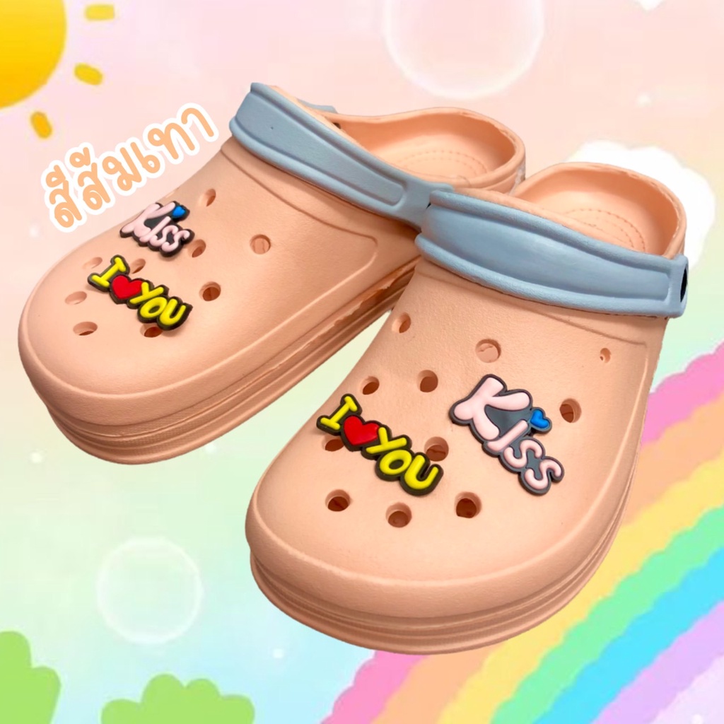 3คู่ราคาส่ง🌟รองเท้าหัวโต Peka 908 **ตัวติดแบบสุ่ม** ไซส์36-41
