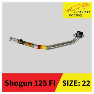 คอท่อShogun 125EPI/ Axelo 125 FI (O2 Sensor) สแตนเลส Size 22 m.m.