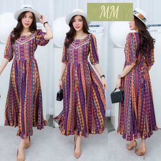 MM2462😀Bohemain Maxi dress