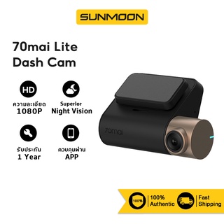 70mai Dash Cam Lite กล้องติดรถ G-เซ็นเซอร์รองรับการสั่งงานด้วยเสียงภาษาอังกฤษ
