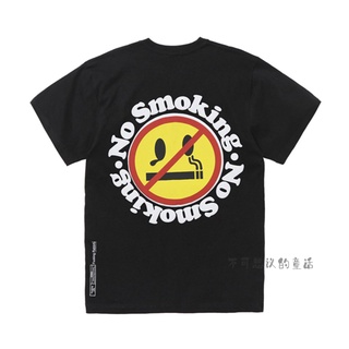 เสื้อยืดแขนสั้น พิมพ์ลาย FR2 No Smoking ทรงหลวม สําหรับผู้ชาย และผู้หญิง ใหม่